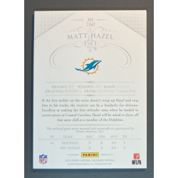 MATT HAZEL 2014 PANINI NATIONAL TREASURES NFL ROOKIE JERSEY AUTOGRAPH 94/99
