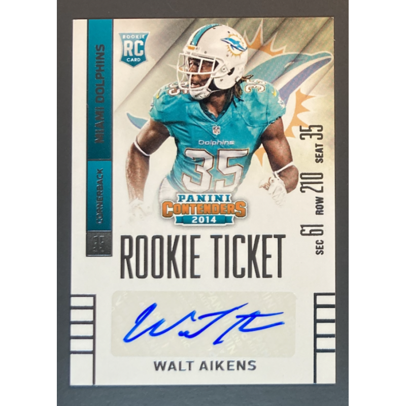 WALT AIKENS 2014 PANINI CONTENDERS NFL ROOKIE AUTOGRAPH