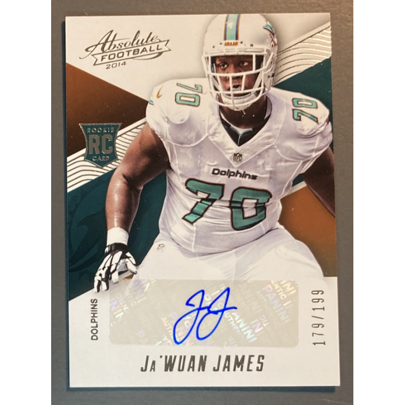 CARTE NFL JA'WUAN JAMES 2014 PANINI ABSOLUTE ROOKIE AUTOGRAPH 179/199