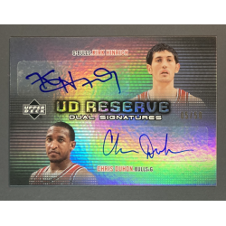 carte nba HINRICH / DUHON 2006-07 UD Reserve Dual Signatures 05/50