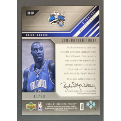 DWIGHT HOWARD 2006-07 UD Reflections NBA Signature Silver 43/50