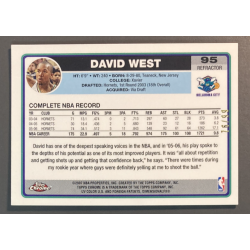 DAVID WEST 2006-07 Topps Chrome NBA Refractor Black 76/99