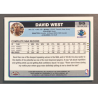carte nba DAVID WEST 2006-07 Topps Chrome NBA Refractor Black 76/99