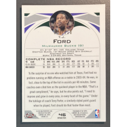 carte nba T.J FORD 2004-05 Topps Chrome NBA X-Fractor 087/110