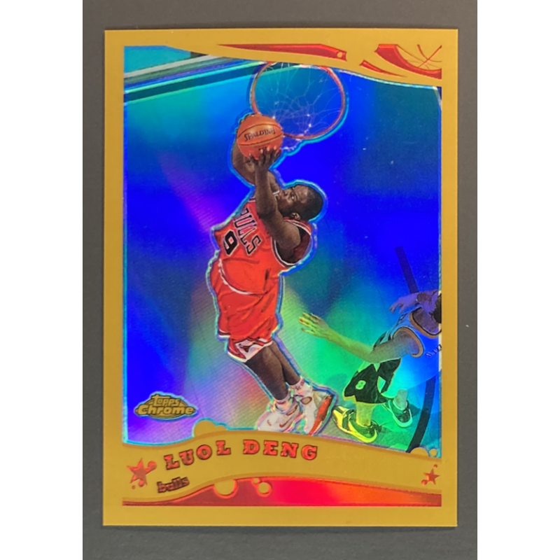 LUOL DENG 2005-06 Topps Chrome Gold Refractor 80/99