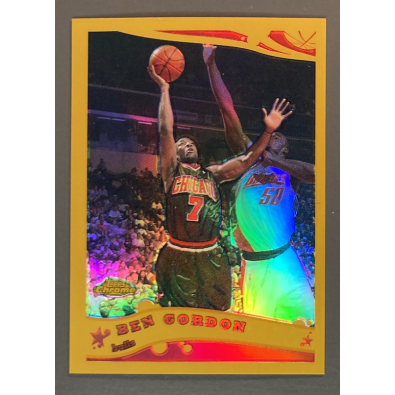 BEN GORDON 2005-06 Topps Chrome Gold Refractor 70/99