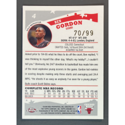 BEN GORDON 2005-06 Topps Chrome Gold Refractor 70/99