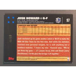 JOSH HOWARD 2007-08 Topps Chrome Refractor White 49/99