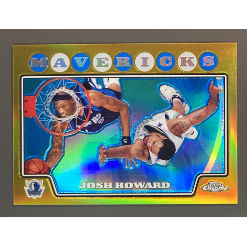 JOSH HOWARD 2008-09 Topps Chrome Gold Refractor 35/50