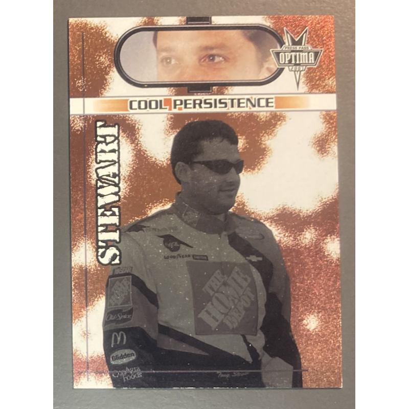 TONY STEWART 2003 Press Pass Optima Cool Persist NASCAR CARD