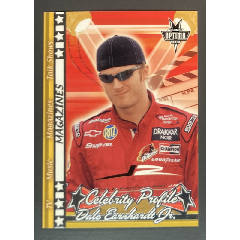CARTE NASCAR DALE EARNHARDT Jr 2003 Press Pass Profile Mag