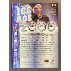 carte NHL NIKOLAI KHABIBULIN 1998-99 Topps Ice Age 2000 - I15