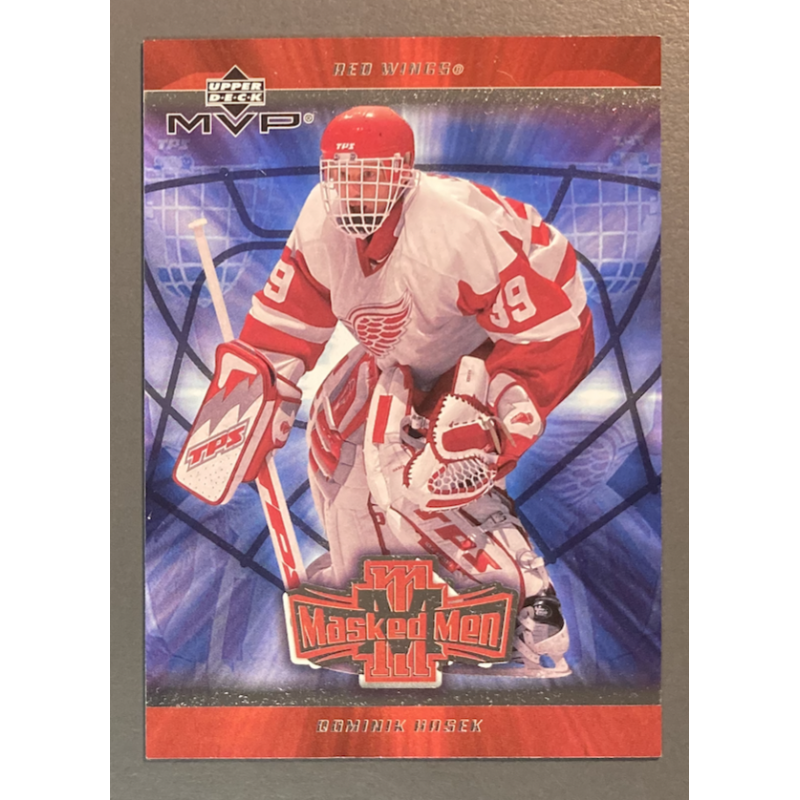 carte NHL DOMINIK HASEK 2002-03 Upper Deck MVP Masked Men