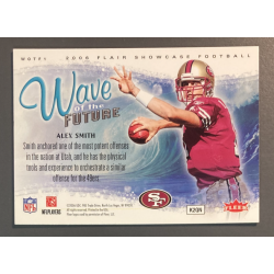 NFL card ALEX SMITH 2006 Flair Showcase Wave of the Future - WOTF1