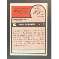 MICHAEL JORDAN 1991 SUPERSTAR AND ROOKIE SPECIAL REPLI CARD H/C