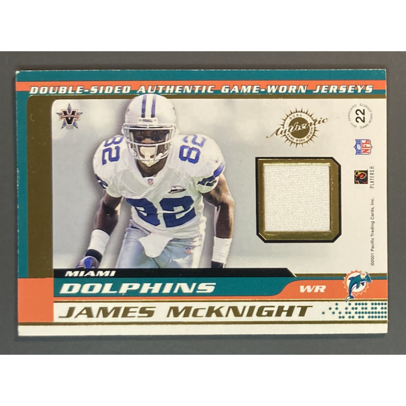 NFL card 2001 PACIFIC DOUBLE SIDED JERSEYS