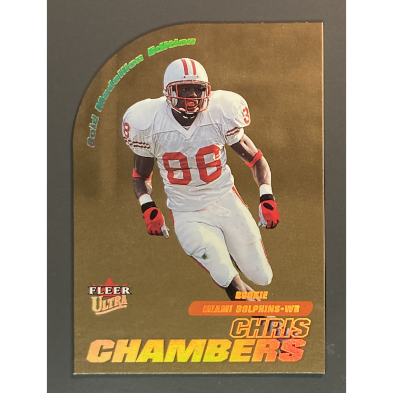 carte NFL Chris Chambers 2001 Fleer Ultra Gold Medallion Rookie /100