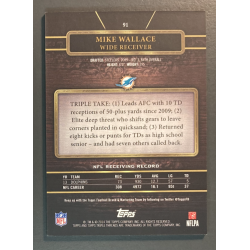 Mike Wallace NFL Card 2014 Topps Triple Threads Gold 23/99