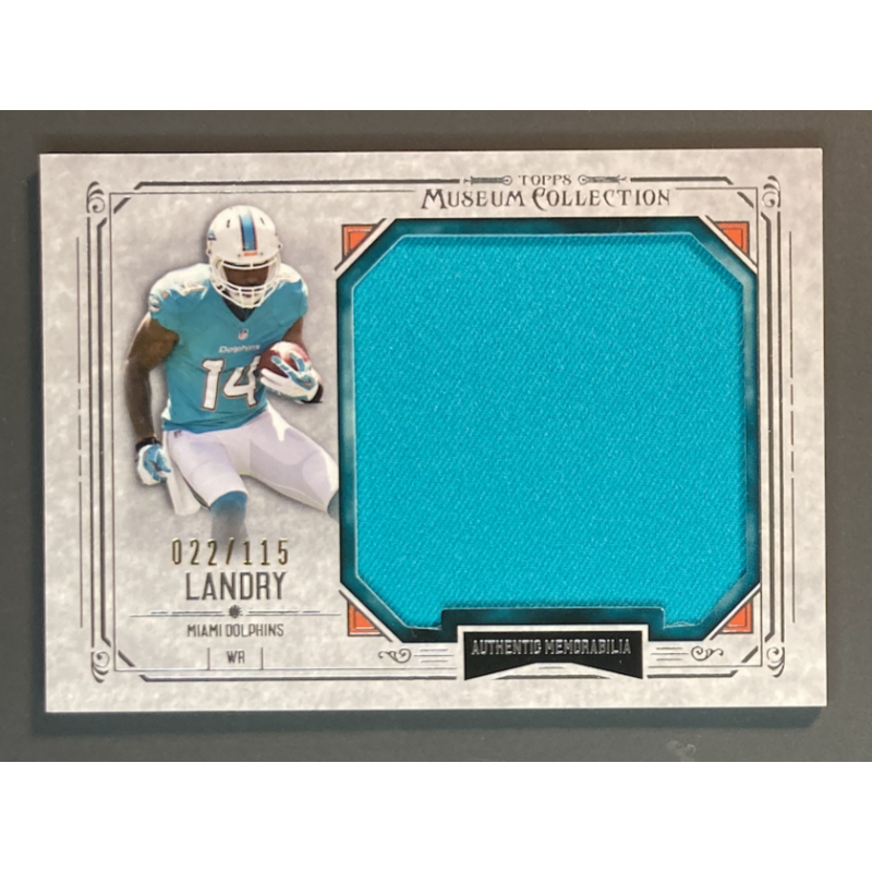 carte NFL Jarvis Landry 2014 Topps Museum Collection Jersey /115