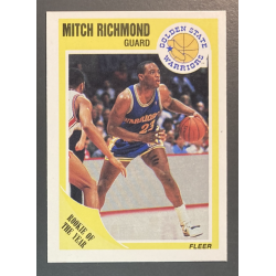 Carte NBA Mitch Richmond 1989-90 Fleer rookie of the year