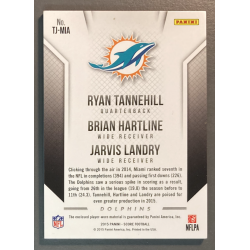carte NFL Tannehill / Landry / Hartline 2015 Score Triple Jerseys