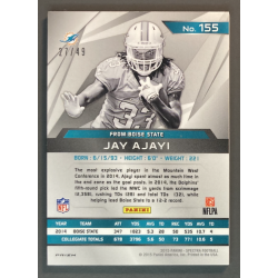 NFL Card Jay Ajayi 2015 Panini Spectra Neon Blue Rookie 27/49