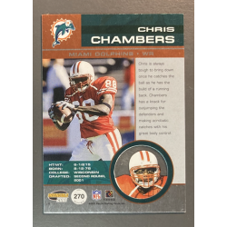 carte NFL Chris Chambers 2001 Pacific Invincible Rookie 222/299