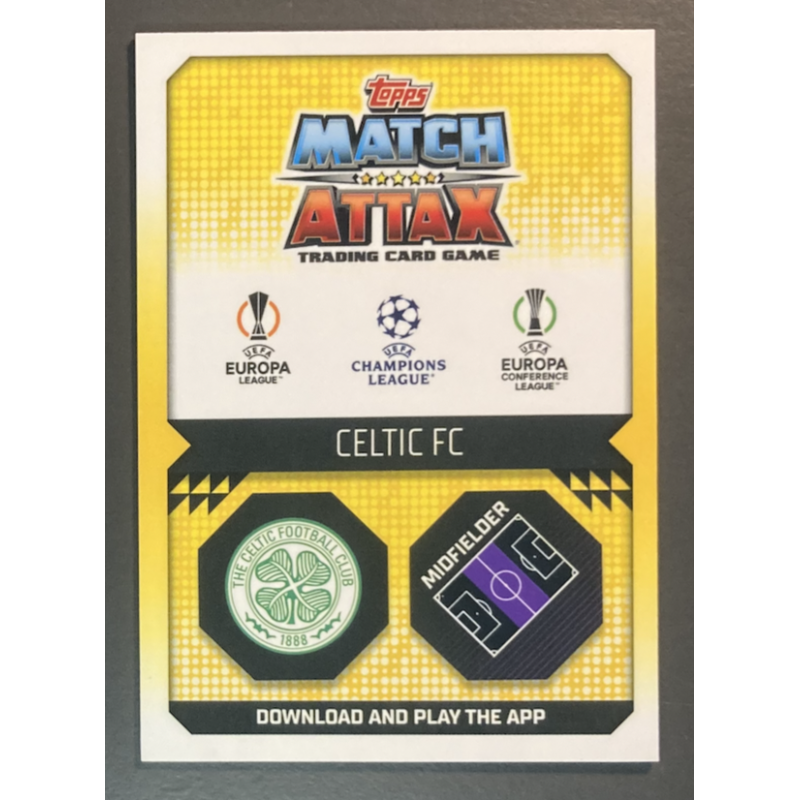 Carte de foot David Turnbull 2022-23 Topps Chrome Match Attax Preview