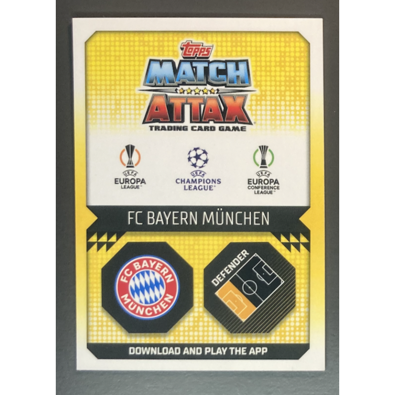 Carte de foot Alphonso Davies 2022-23 Topps Chrome Match Attax Preview