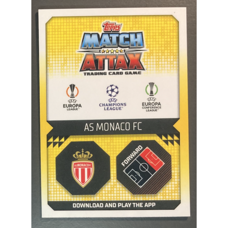 Carte de foot Gelson Martins 2022-23 Topps Chrome Match Attax Preview
