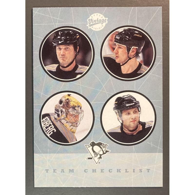 Carte NHL 2002-03 Upper Deck Vintage Penguins Checklist