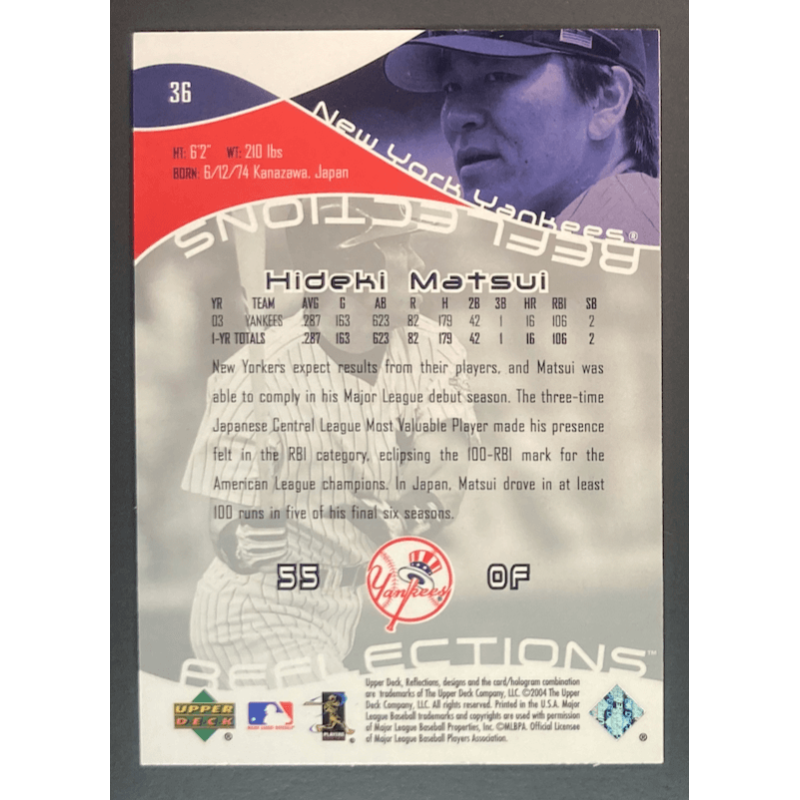 MLB card HIDEKI MATSUI 2004 UD Reflections - 36