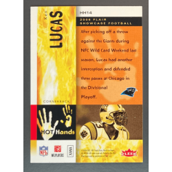 NFL Card KEN LUCAS 2006 Flair Showcase Hot Hands - HH14