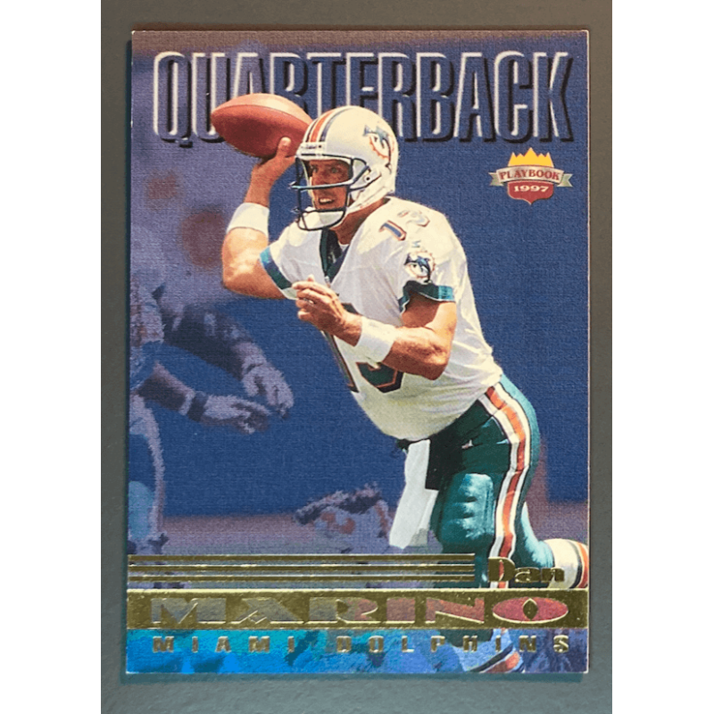 carte NFL Dan Marino 1997 score board Playbook 1997