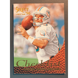 NFL CARD Dan Marino 1996 Pinnacle Select Checklist - 196