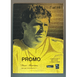 carte NFL Dan Marino 1996 Select Certified Edition Gold team Promo