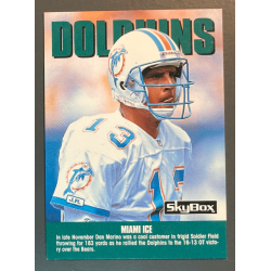 carte NFL Dan Marino 1992 Skybox Miami Ice Checklist - 291