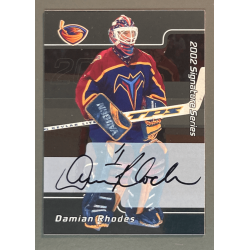 NHL card DAMIAN RHODES 2002-03 BAP Signature Series Autograph