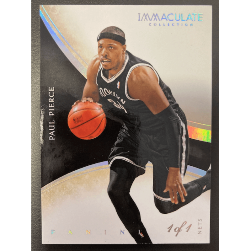 carte NBA PAUL PIERCE 2013 PANINI IMMACULATE 1/1