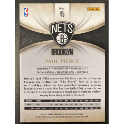 carte NBA PAUL PIERCE 2013 PANINI IMMACULATE 1/1