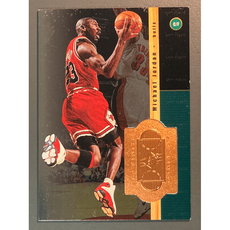 NBA card MICHAEL JORDAN 1998-99 SPx Finite Promo Sample /0000