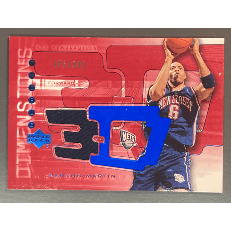 KENYON MARTIN 2004 UPPER DECK 3D RED JERSEY 455/999