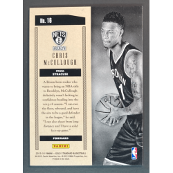 CHRIS McCULLOUGH 2015-16 GOLD STANDARD GOLDEN DEBUTS ROOKIE 08/50