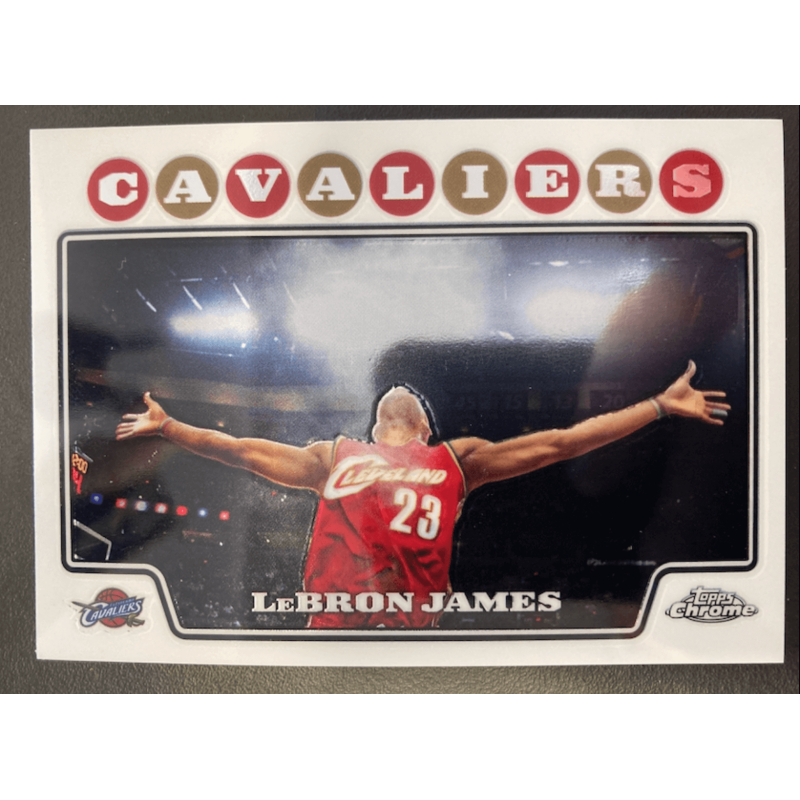 carte NBA LEBRON JAMES 2008 TOPPS CHROME - 23