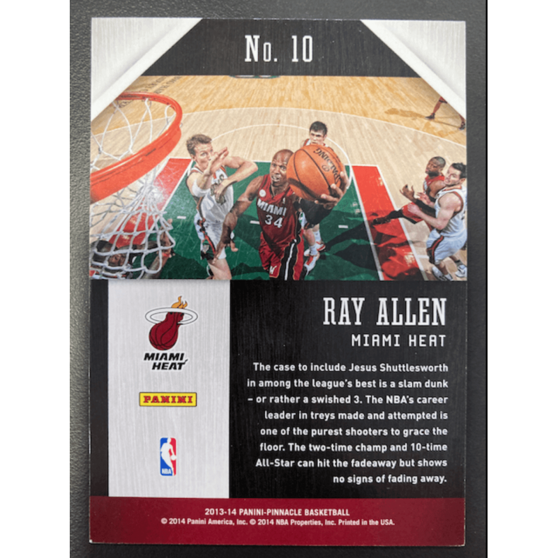 RAY ALLEN 2013 PANINI PINNACLE AWAITING THE CALL 1/1