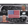 NBA card carte NBA PIERCE / JEFFERSON 2008 UD BLACK FLAG DUAL AUTO /10