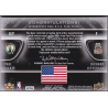 NBA card carte NBA PIERCE / JEFFERSON 2008 UD BLACK FLAG DUAL AUTO /10