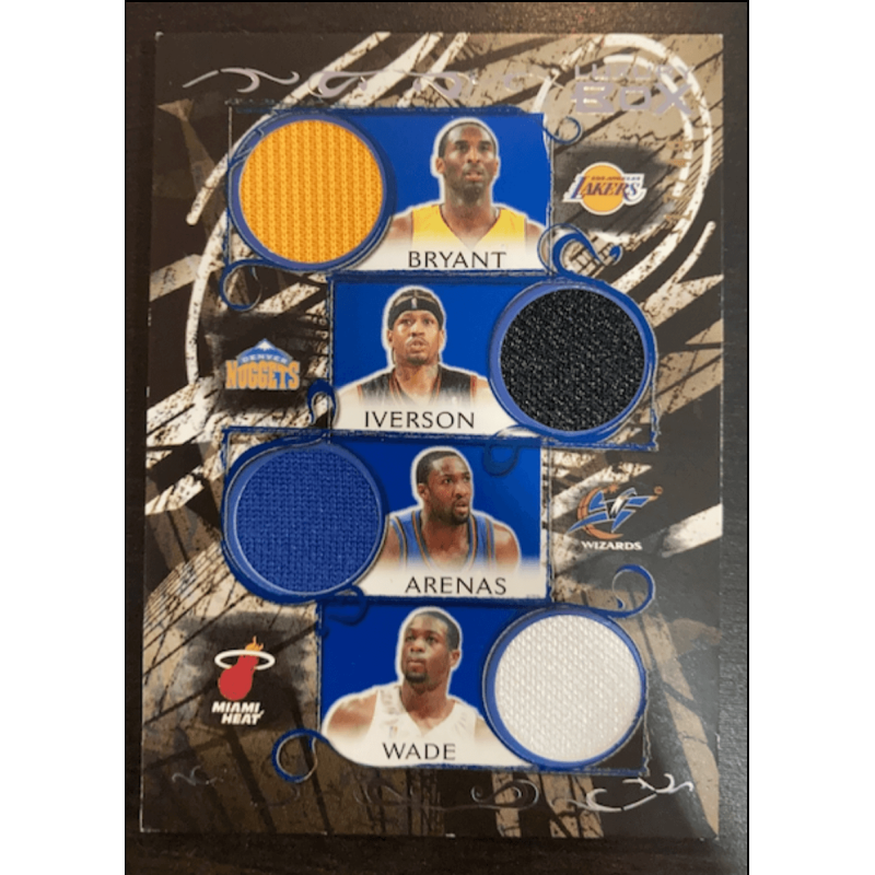 KOBE BRYANT / IVERSON ... 2006 TOPPS SEVEN JERSEY 17/49
