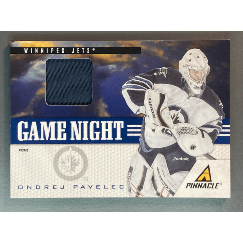 Ondrej Pavelec 2011 Pinnacle Game Night Prime Jersey 18/30
