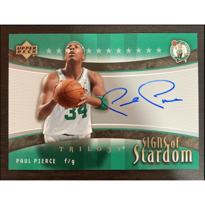 PAUL PIERCE 2005 UPPERDECK TRILOGY SIGN OF STARDOM